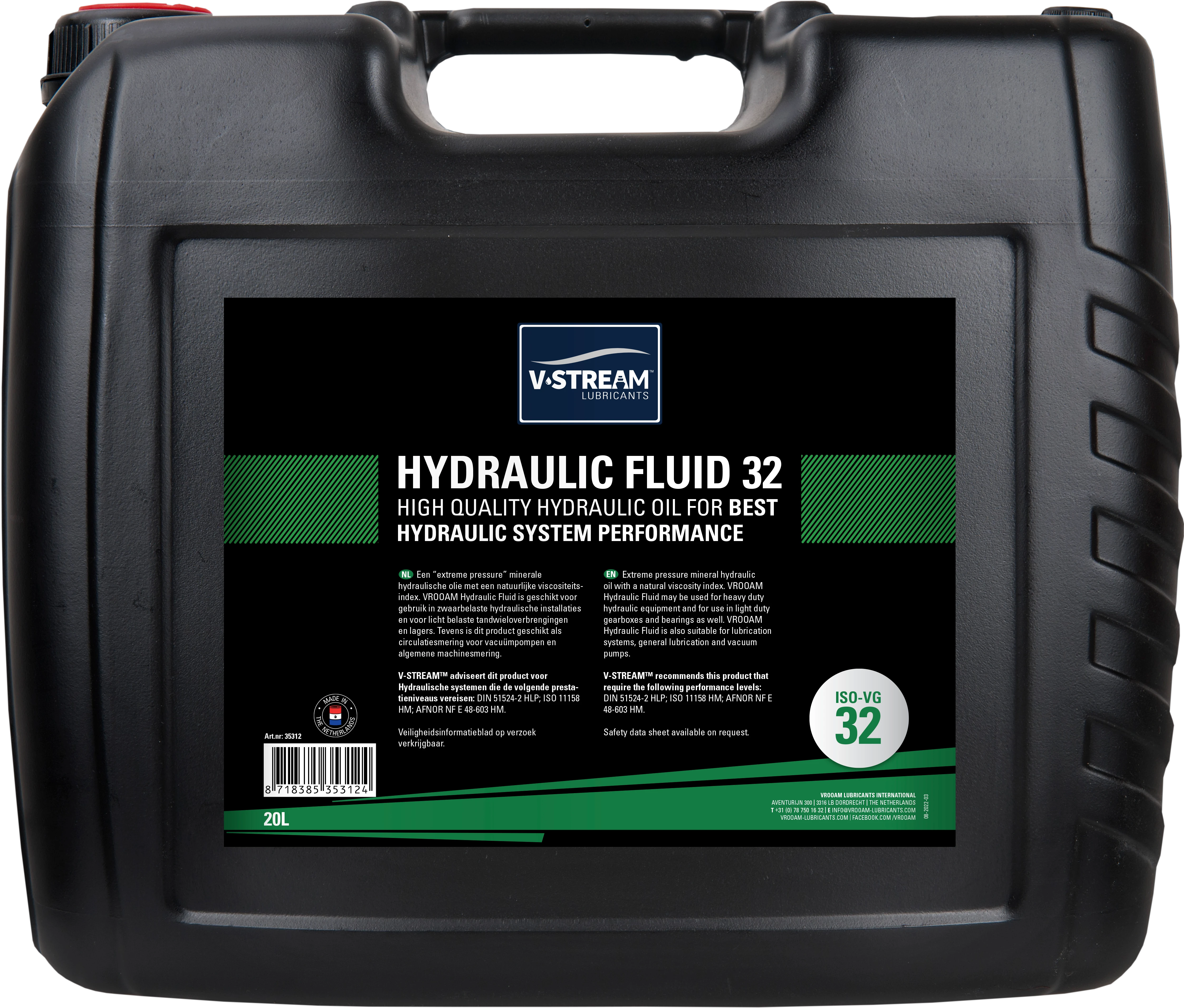 V-STREAM Hydraulic Fluid 32 20 Liter